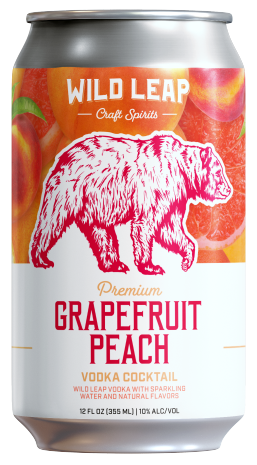 Wild Leap Grapefruit Peach Vodka Cocktail