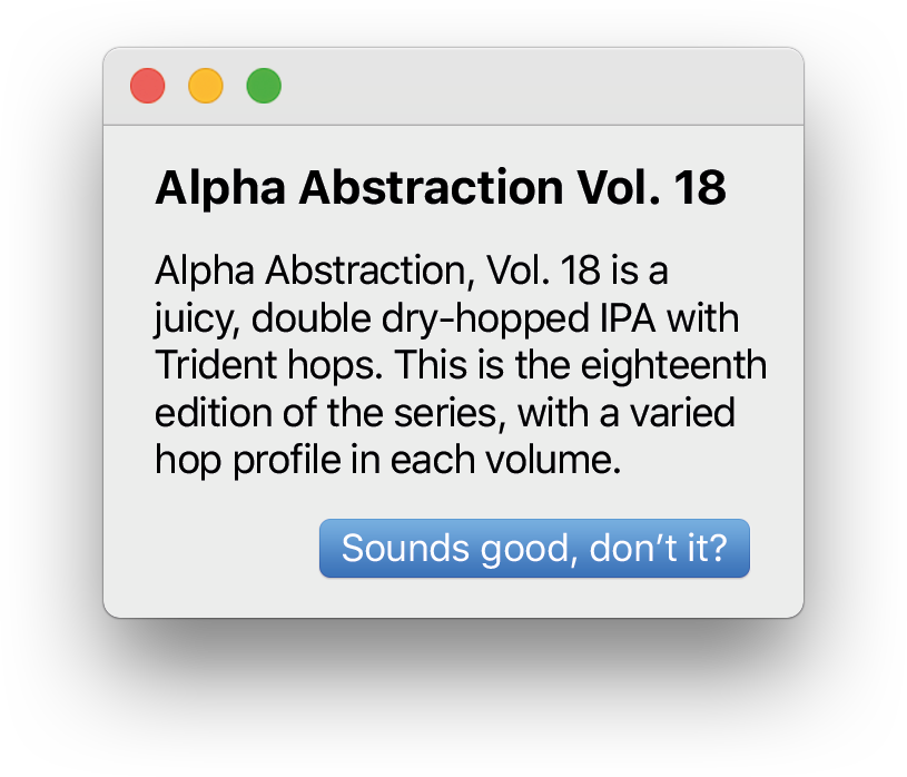 Alpha Abstraction Double IPA Volume 18